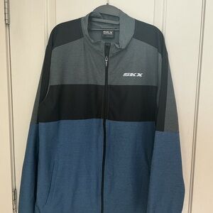 Skechers SKX Gray and Black Zip-Up Jacket